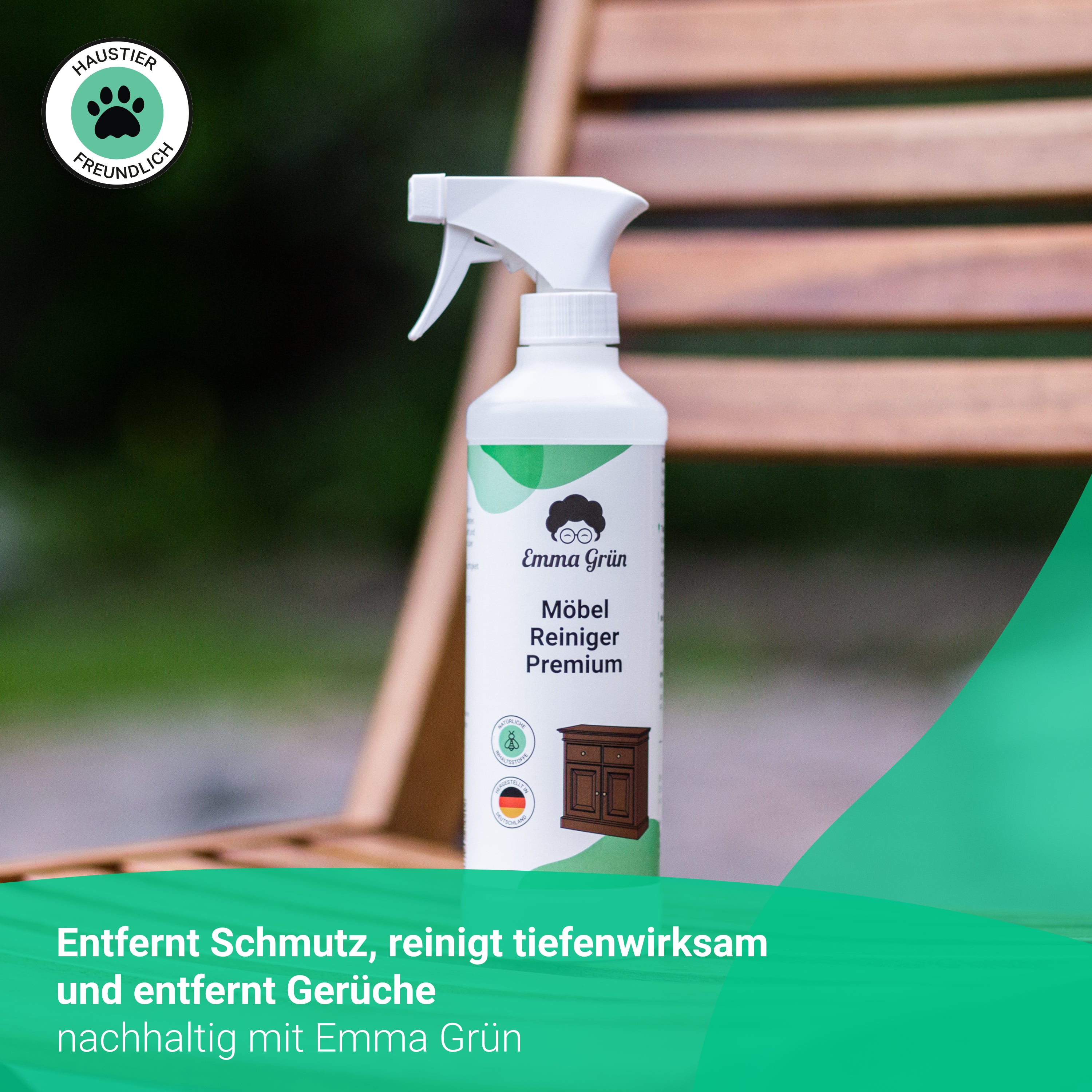 "Clean &amp; protected" economy set with furniture cleaner &amp; natural wood wax