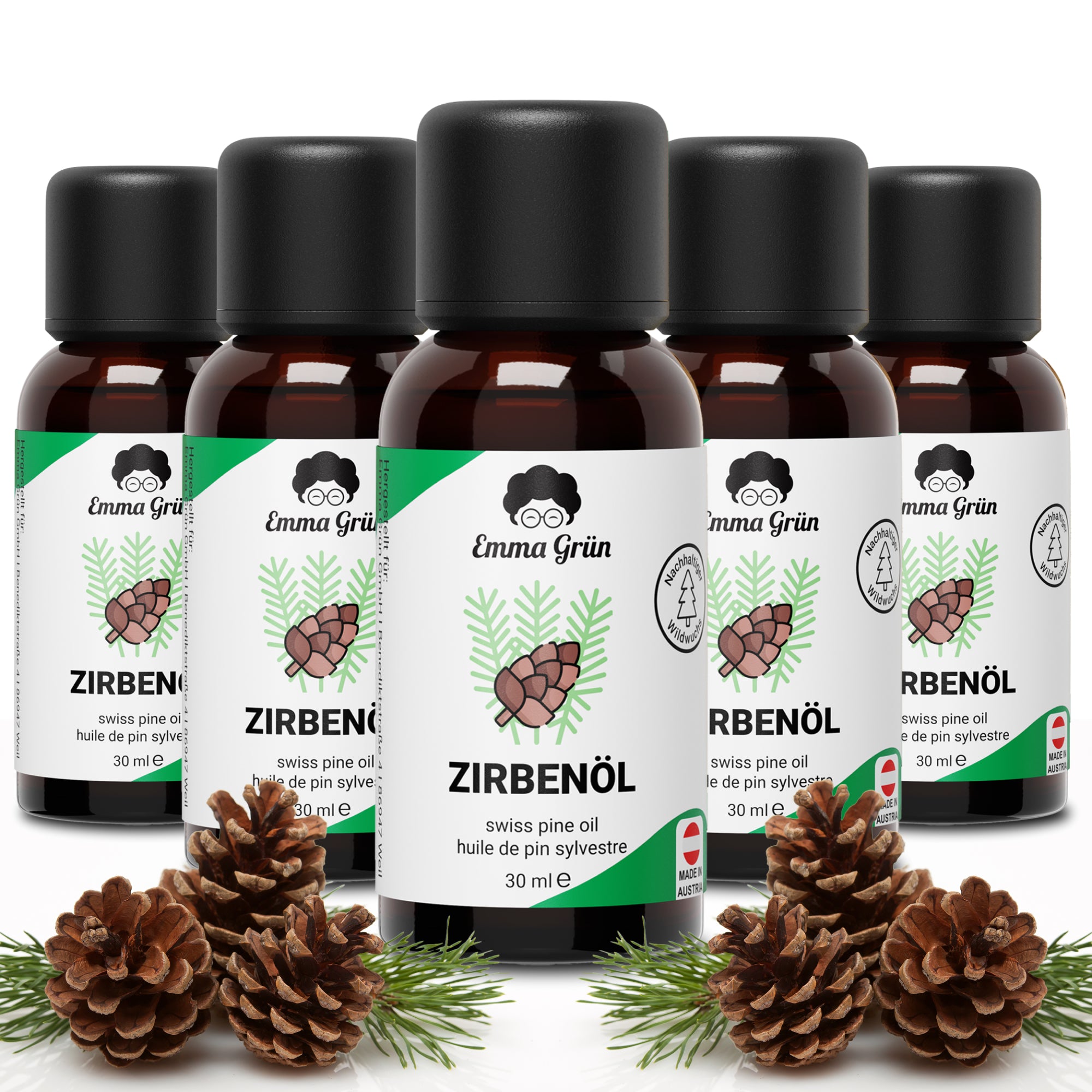 Stone pine oil 30 ml, essential oil naturally pure &amp; highly dosed, sustainable wild growth