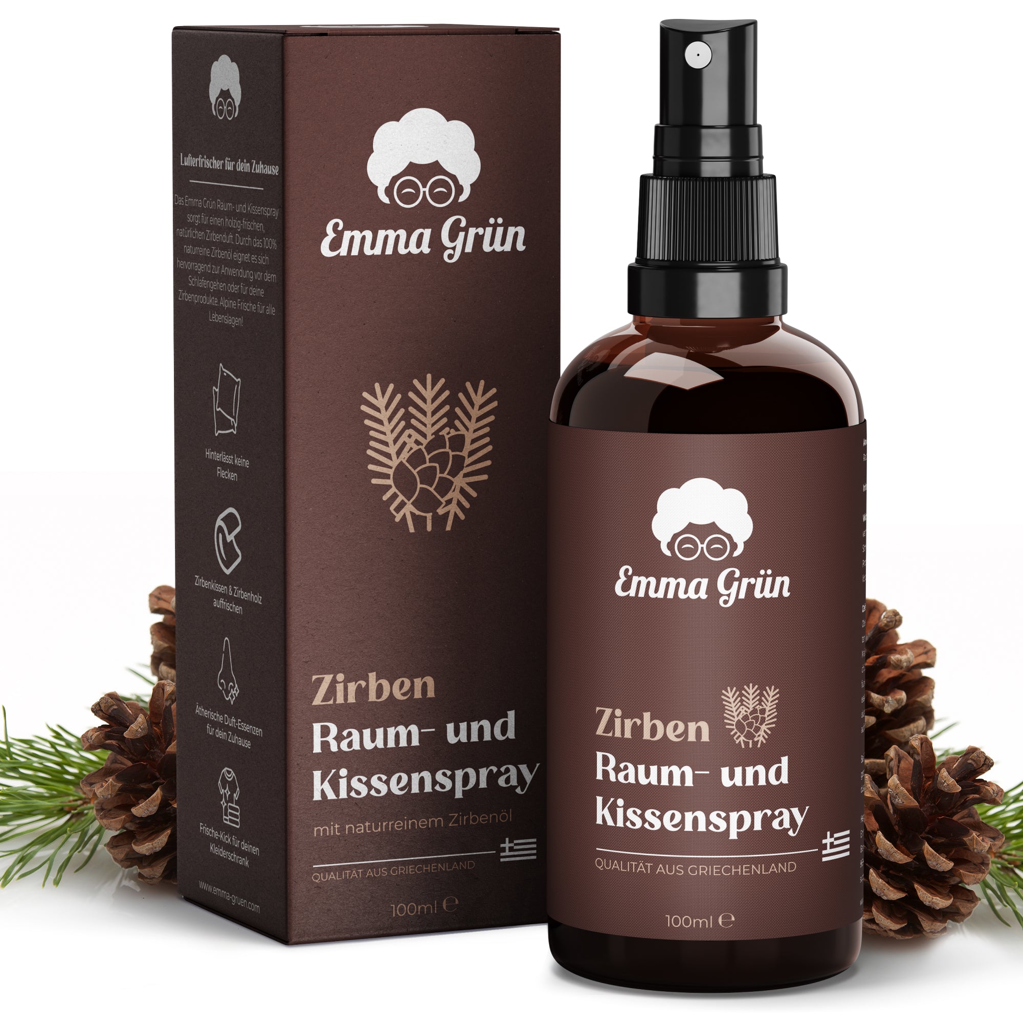 Swiss pine room &amp; pillow spray 100 ml, natural fragrance with Swiss pine oil