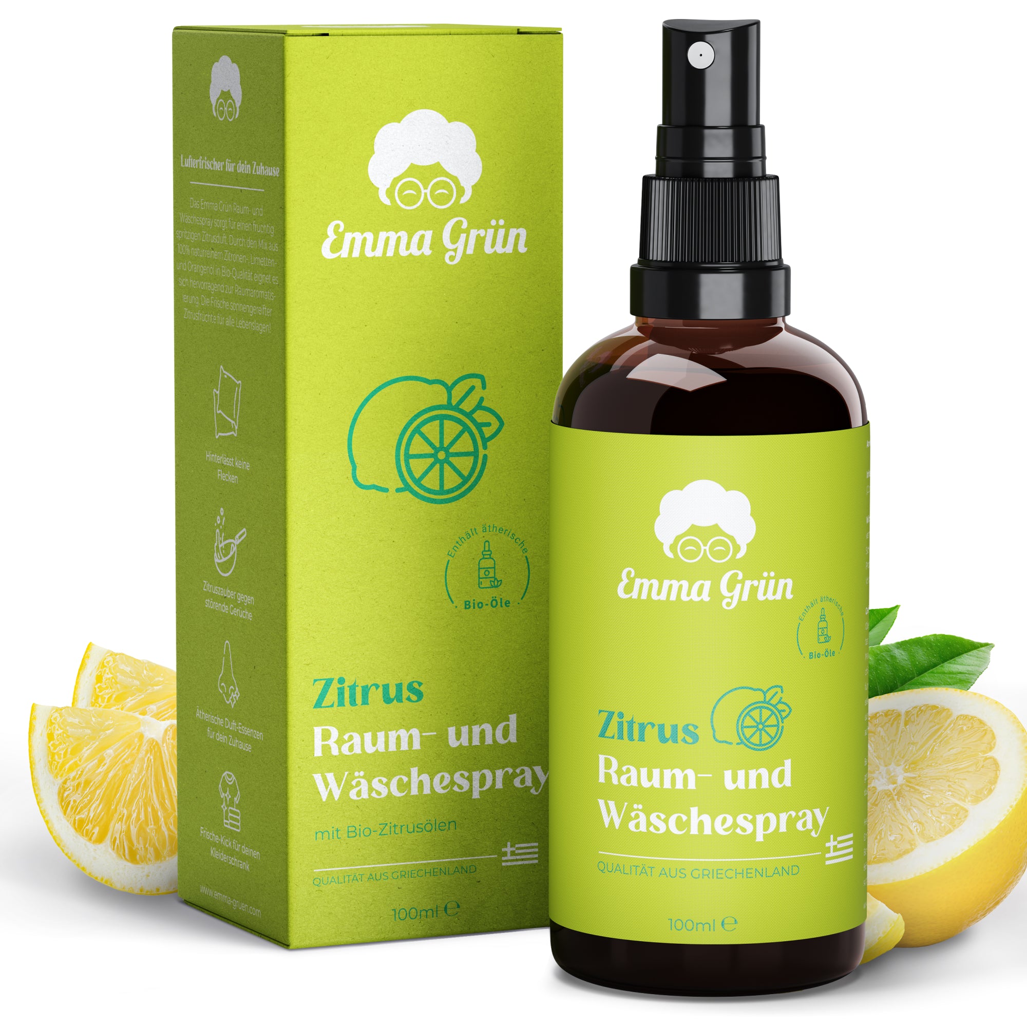 Citrus room &amp; laundry spray 100 ml, natural fragrance with organic citrus oils